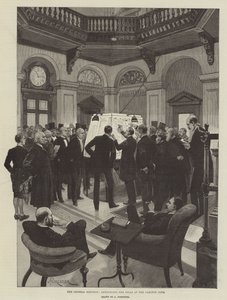 The General Election, Announcing the Polls at the Carlton Club